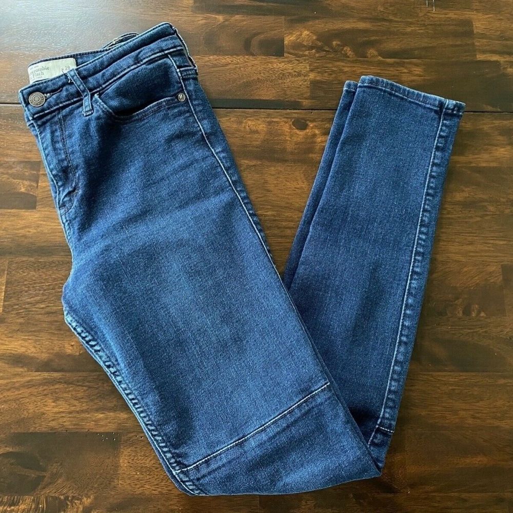 Abercrombie & Fitch Skinny‎ Stretch Blue Jeans Jeggings size 6 / 28